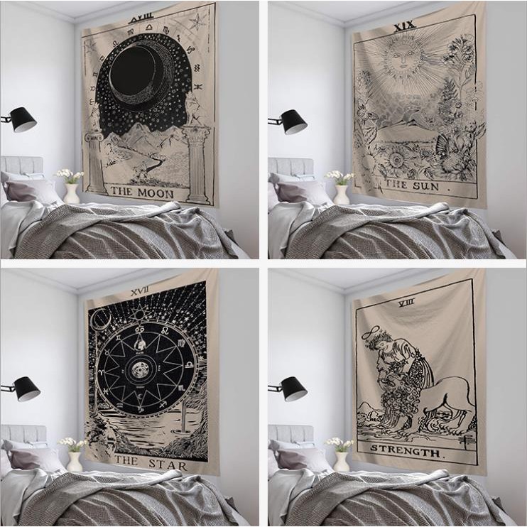 [ĐẸP - SẴN] Tranh vải treo tường Decor phong cách bài Tarot